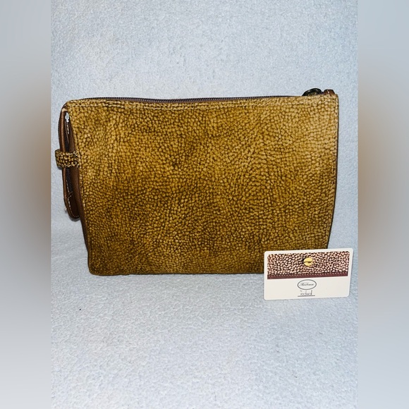 Borbonese Quail Suede Clutch - Picture 1 of 12
